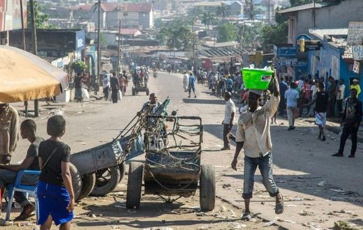 The call by Democratic Republic of Congo's main opposition party for nationwide protests Monday appeared to have been ignored in Kinshasa