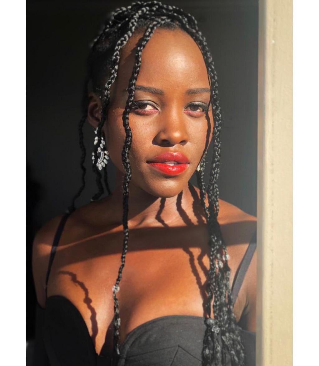 Lupita's look for the SAG Awards 2019 (Twitter @lupita_nyongo)