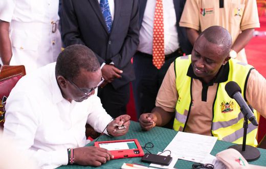 President Uhuru Kenyatta registering for Huduma Namba
