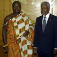 Otumfuo Osei Tutu II (L), King of Ashanti Kingdom of Ghana