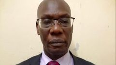 Erick Adede who was arrested after a safe deposit box registered in his name with Sh2b fake currency