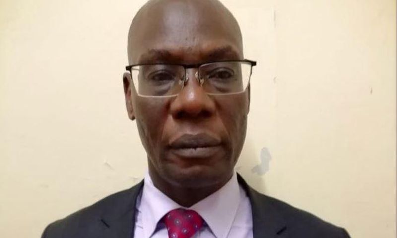 Erick Adede who was arrested after a safe deposit box registered in his name with Sh2b fake currency