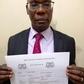 Erick Adede who was arrested after a safe deposit box registered in his name with Sh2b fake currency