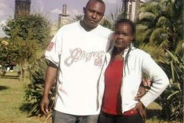 David and his wife during happier times