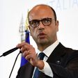 Italy Foreign Minister Angelino Alfano speaks during the closing press conference of the meeting of G7 Foreign Affairs Ministers in Lucca, Italy on April 11, 2017