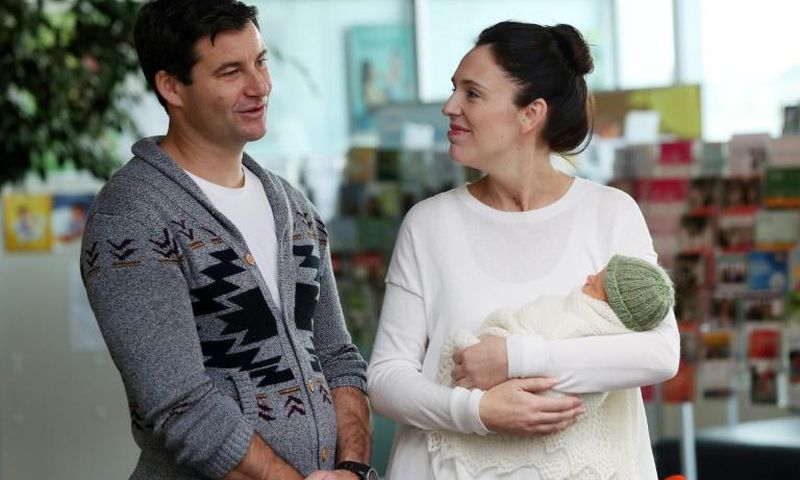Ardern and partner Clarke Gayford, seen after having their first child in June last year, have not yet revealed the date for their marriage
