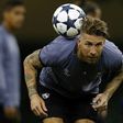 Real Madrid's captain Sergio Ramos takes part in a training session at The Principality Stadium in Cardiff, south Wales, on June 2, 2017, on the eve of their UEFA Champions League final match against Juventus