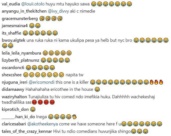 Eric Omondi’s imitation of Akothee that will leave you in stitches