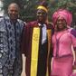Yeni Kuti with Femi Kuti as son graduates from the University of Lagos