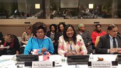Mama Ida Odinga with CAS Rachel Shebeesh at the CSW conference in the USA