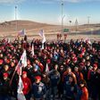 Workers of the Escondida copper mine started an indefinite strike in Antofagasta, Chile, on February 9, 2017