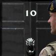 A soldier patrols outside 10 Downing Street, the official residence of Britain's Prime Minister, in central London on May 24, 2017