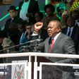 President Uhuru Kenyatta during his address at the 39th Independence Day celebrations in Namibia