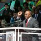President Uhuru Kenyatta during his address at the 39th Independence Day celebrations in Namibia