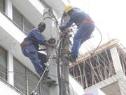 Kenya Power workers during a past maintenance procedure
