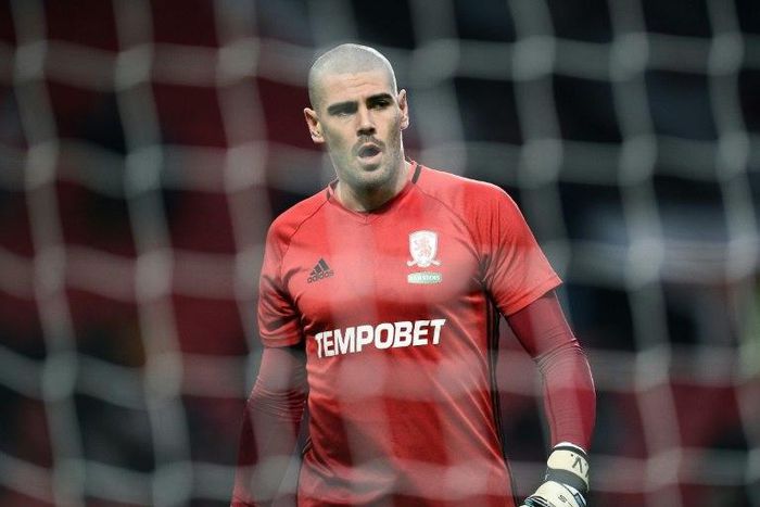 Middlesbrough's goalkeeper Víctor Valdes made two sharp saves from strikes by Everton's Romelu Lukaku and Ademola Lookman during their 0-0 draw on February 11, 2017