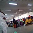 Passengers at the Murtala Mohammed Airport in Lagos