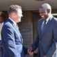 DP William Ruto with US Ambassador Kyle McCarter at the DP's Karen office (Twitter)
