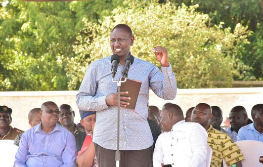 DP William Ruto who stated that former PM Raila Odinga approached him 4 times before the March 2018 handshake (Twitter)