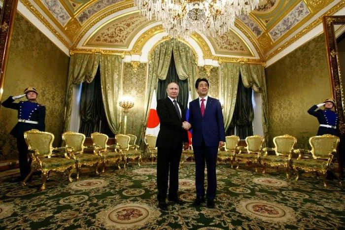 Russian President Vladimir Putin, who hosted Shinzo Abe in Moscow on Thursday, visited Japan for the first time in 11 years last December
