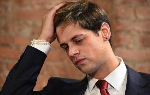 Milo Yiannopoulos holds a press conference in New York on February 21, 2017