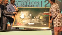 Raila Odinga at the sixth annual Devolution Conference