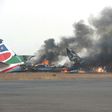 A fireball consumed the South Supreme Airlines plane soon after it crash landed in northwestern South Sudan on Monday