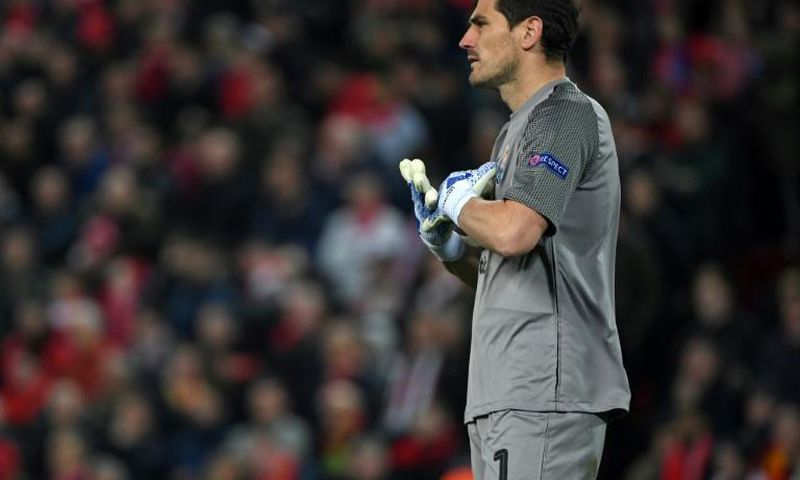Iker Casillas appeared in the Champions League quarter-final for Porto against Liverpool in April