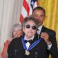 Bob Dylan, whose new album "Triplicate" comes out March 31, is shown here receiving the Presidential Medal of Freedom during a 2012 White House ceremony
