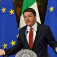 Italian Prime Minister Matteo Renzi gestures as he delivers a speech during a press conference at Palazzo Chigi in Rome ahead of a crucial referendum on constitutional reform