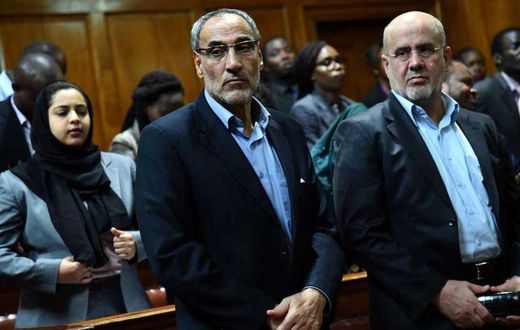 Iranians Ahmad Abolfathi Mohammad (left) and Sayed Mansour Mousavi in court