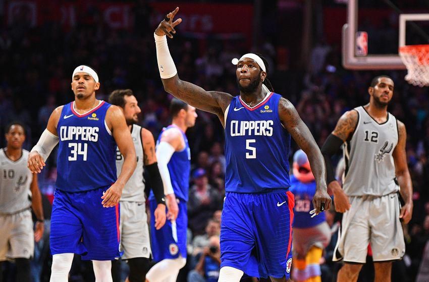 LA Clippers players during a past match
