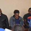 Joseph Kori wiping tears while in court with Judy Wangui and Micheal Mathenge in court