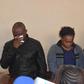 Joseph Kori wiping tears while in court with Judy Wangui and Micheal Mathenge in court