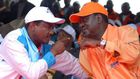 Wiper Party leader Kalonzo Musyoka and Raila Odinga