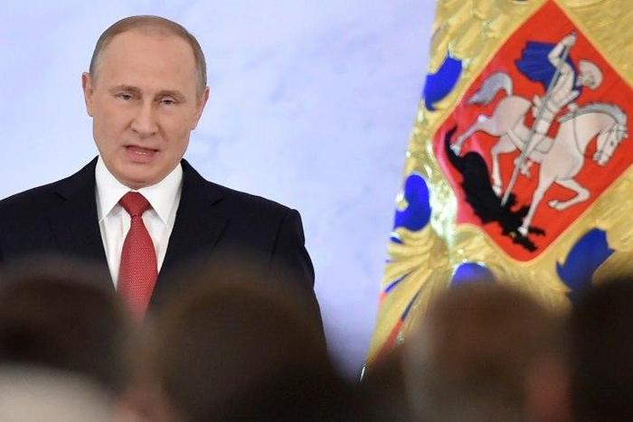 Vladimir Putin, who first took charge of Russia in 2000, complains of "shortaqes of investment resources, modern technology and professional personnel"