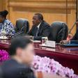 President Uhuru Kenyatta during talks with China's President Xi Jinping (PSCU)