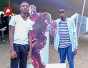 David Mbewa and Henry Osok during the event