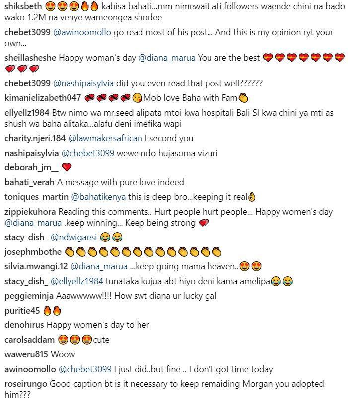 Bahati angers fans with message to Diana Marua on Women’s Day