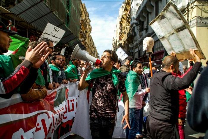 Huge protests have been held across Algeria demanding ailing President Abdelaziz Bouteflika leave power