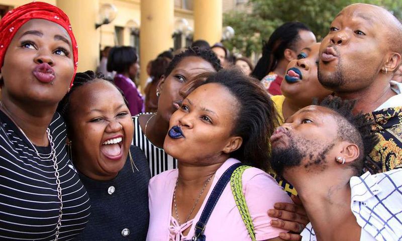 Members of LGBT community take at the High Court on February 22, 2019. Photo courtesy of Nation
