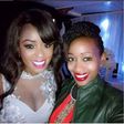 Lilian Muli and Janet Mbugua during the birthday party