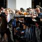 Dutch King Willem-Alexander gestures as he celebrates his 50th birthday on the traditional King's Day (Koningsdag) in the southern city of Tilburg