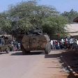 Soldiers of the Kenya Defence Forces patrol at the scene of an attack by Shabaab militants in Mandera, on October 25, 2016