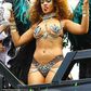 Rihanna at the popular Kadooment Day parade in Barbados
