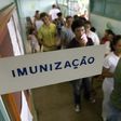 Residents of Brasilia line up to be immunized against yellow fever in January 2008