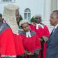 President Uhuru Kenyatta with Chief Justice David Maraga and deputy CJ Philomena Mwilu at State House