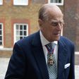 Britain's Prince Philip arrives at Chapel Royal in St James's Palace in London, for an Order of Merit service on May 4, 2017