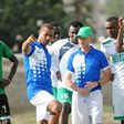 Gor Mahia players with Coach Ze Maria during a past training