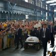 Pope Francis received a rapturous reception from workers at a steel plant in Genoa, where he warned against the dangers of financial speculation and a "faceless" economy which discards workers' interests